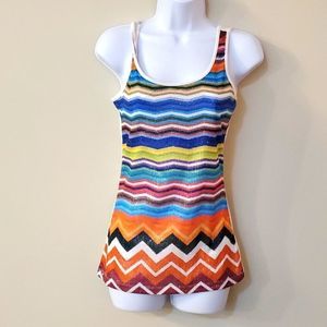 Lily & Lola geometric tank top, S